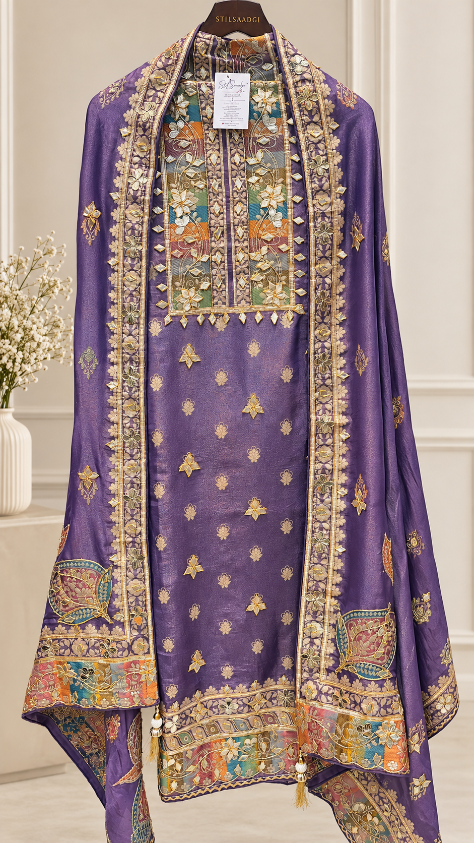 Meher Gota Patti Embroidered Suit Set