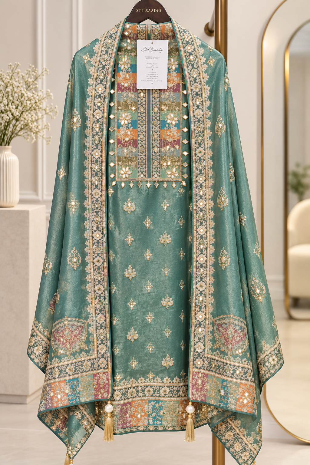 Meher Gota Patti Embroidered Suit Set